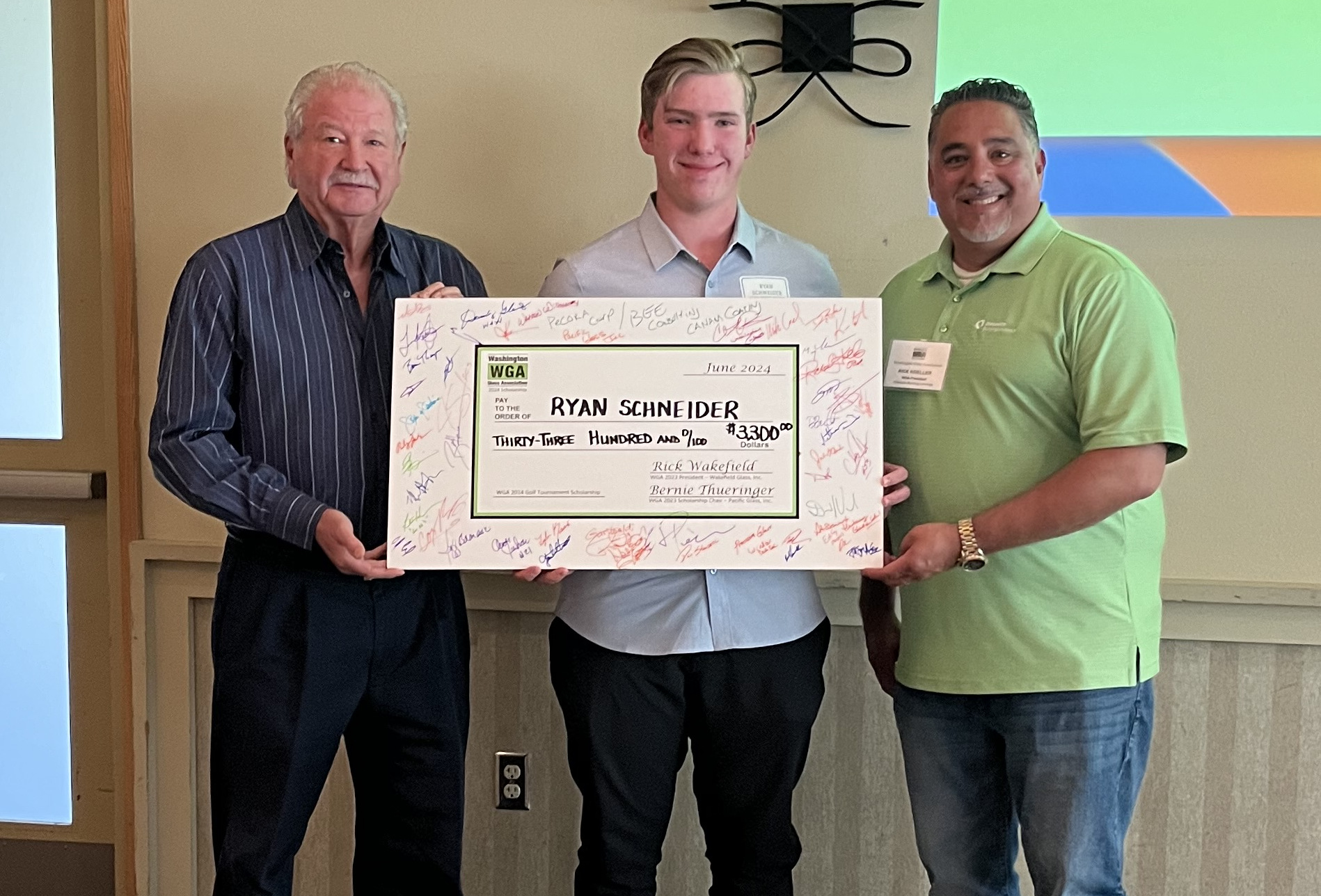 WGA Golf Tournament Funded Scholarship - Award Winner: Ryan Schneider
